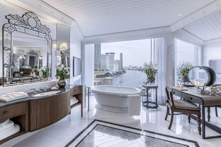 Mandarin Oriental Bangkok romslig bad